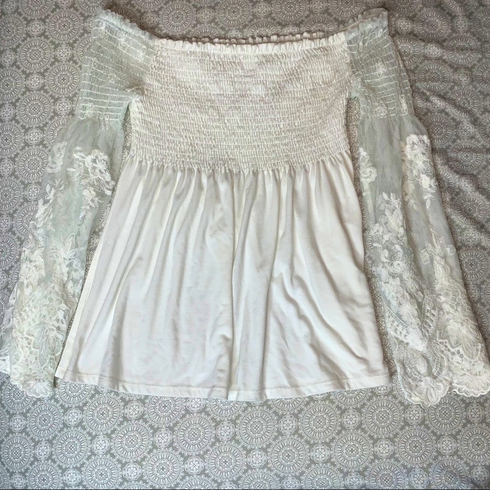 White Off-Shoulder Top